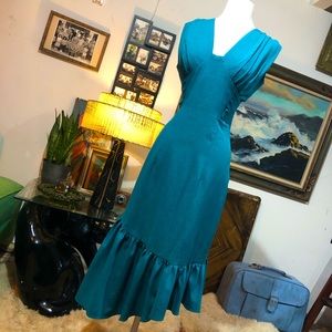 Teal Mermaid Dress